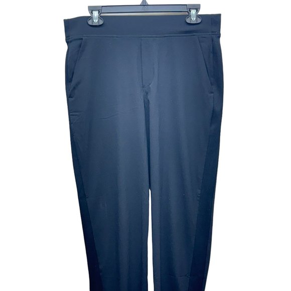 Athleta Lightweight Nylon Women's Jogger Pants Activewear Black - Size 10 - Picture 1 of 8